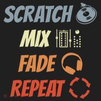 Scratch Mix Fade Repeat Disc Jockey Dj Gift Golf Towel thumb 3