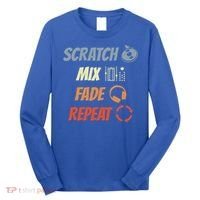 Scratch Mix Fade Repeat Disc Jockey Dj Gift Long Sleeve Shirt thumb 0