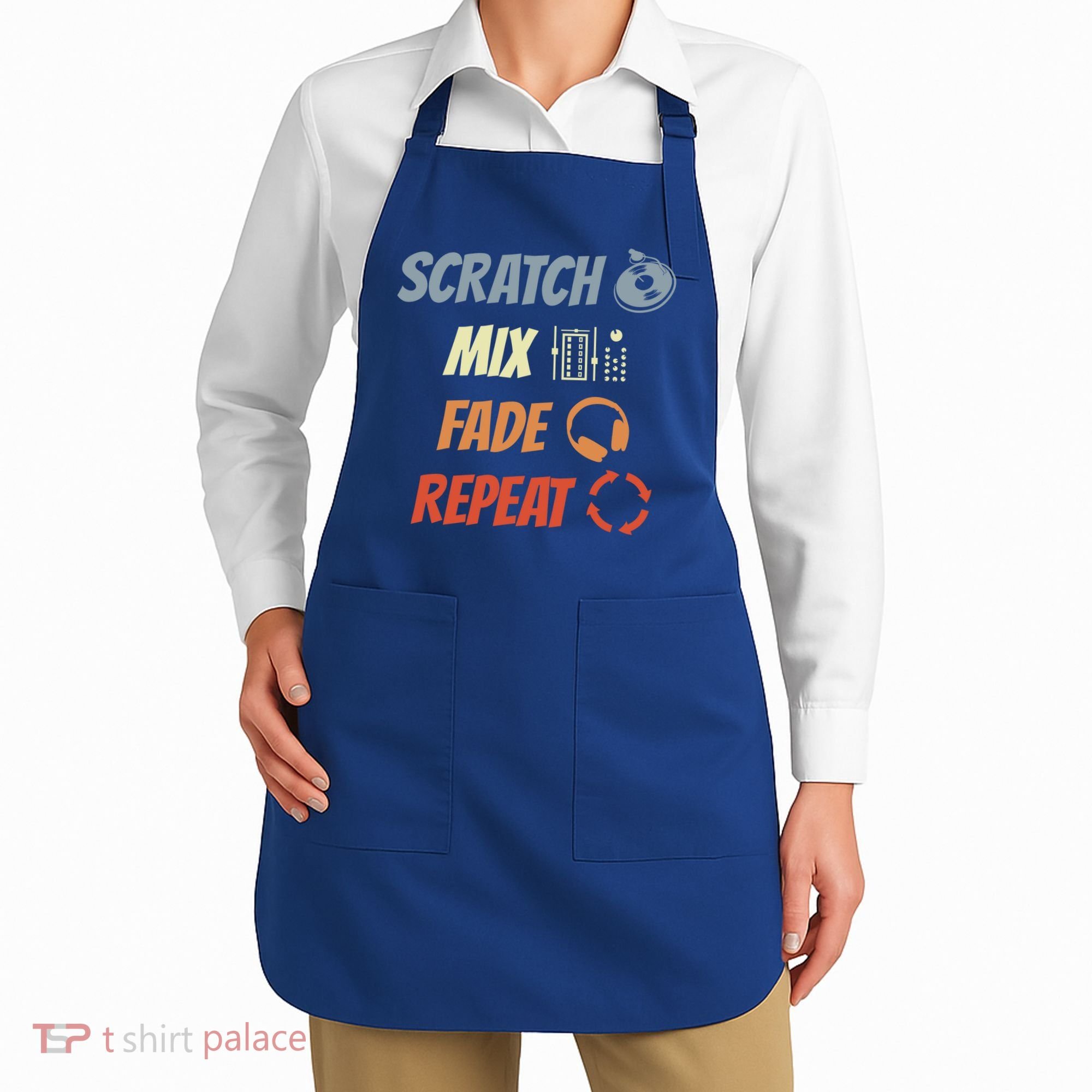Scratch Mix Fade Repeat Disc Jockey Dj Gift Apron