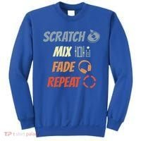 Scratch Mix Fade Repeat Disc Jockey Dj Gift Sweatshirt thumb 0