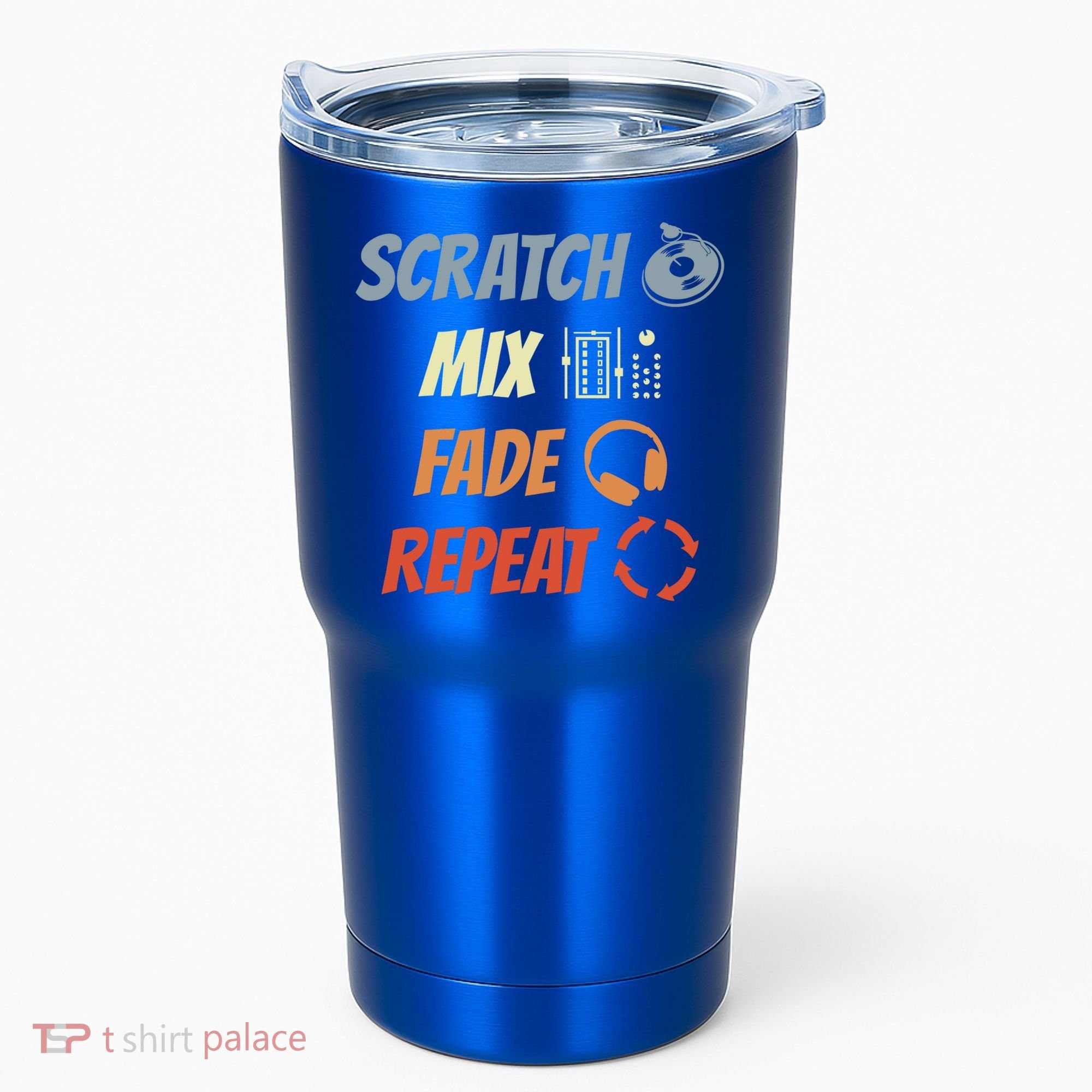 Scratch Mix Fade Repeat Disc Jockey Dj Gift Tumbler