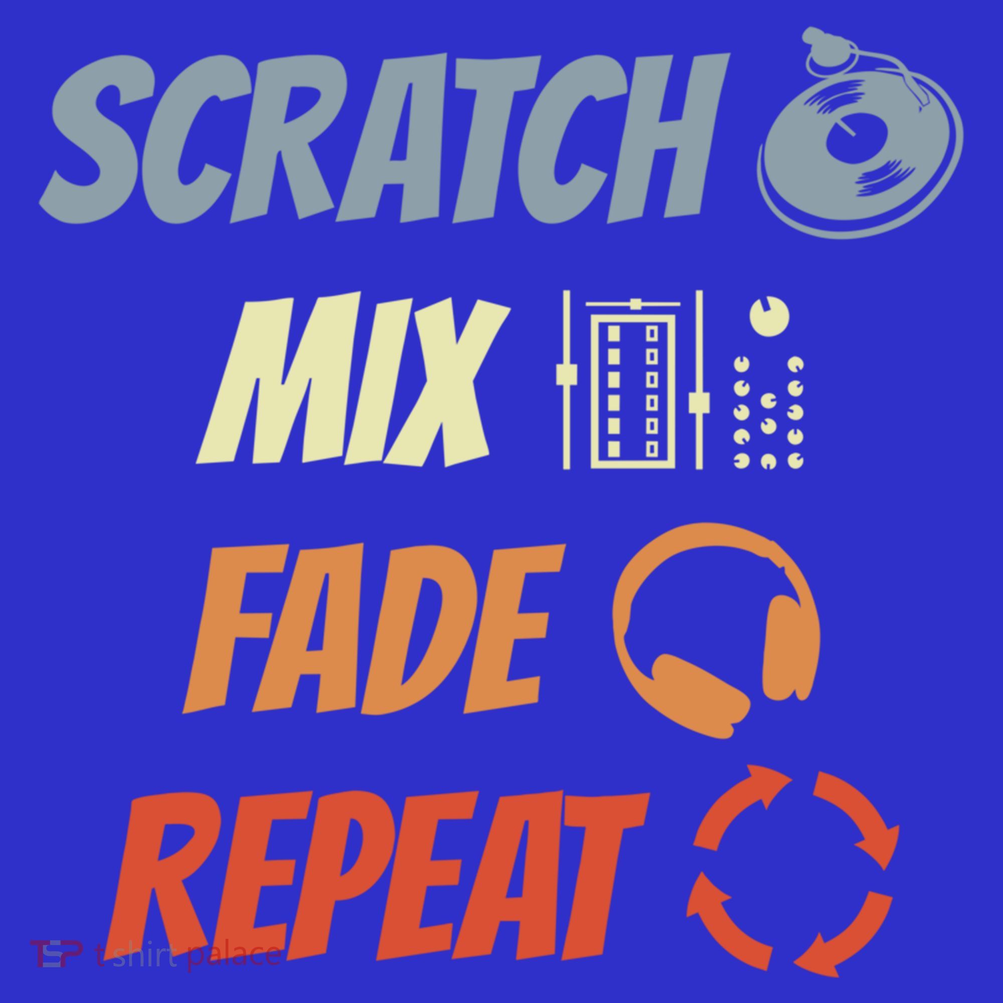 Scratch Mix Fade Repeat Disc Jockey Dj Gift Mousepad