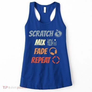 Scratch Mix Fade Repeat Disc Jockey Dj Gift Women's Tank Top