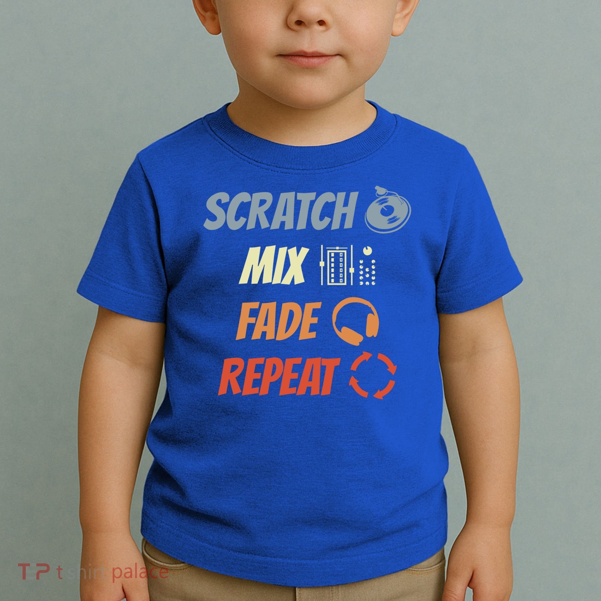 Scratch Mix Fade Repeat Disc Jockey Dj Gift Toddler T-Shirt