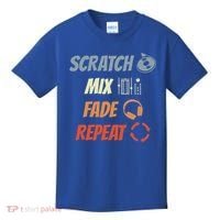 Scratch Mix Fade Repeat Disc Jockey Dj Gift Kids T-Shirt thumb 0