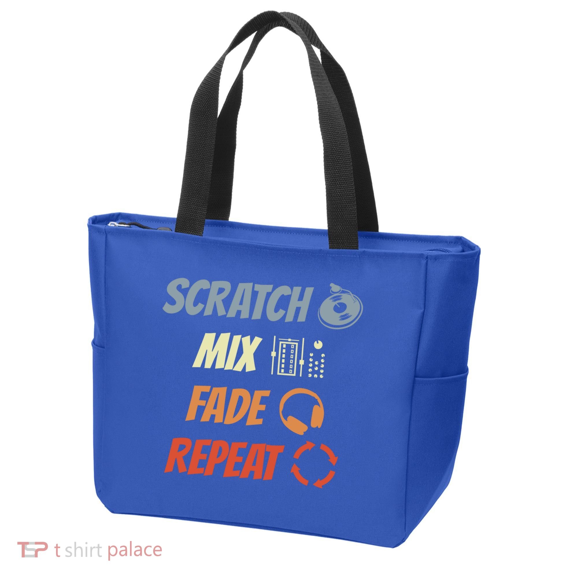Scratch Mix Fade Repeat Disc Jockey Dj Gift Tote Bag