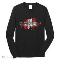 Switzerland Map Flag Souvenir Distressed Schweizerische Long Sleeve Shirt thumb 0