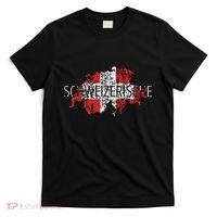 Switzerland Map Flag Souvenir Distressed Schweizerische T-Shirt thumb 0