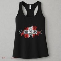 Switzerland Map Flag Souvenir Distressed Schweizerische Women's Tank Top thumb 3