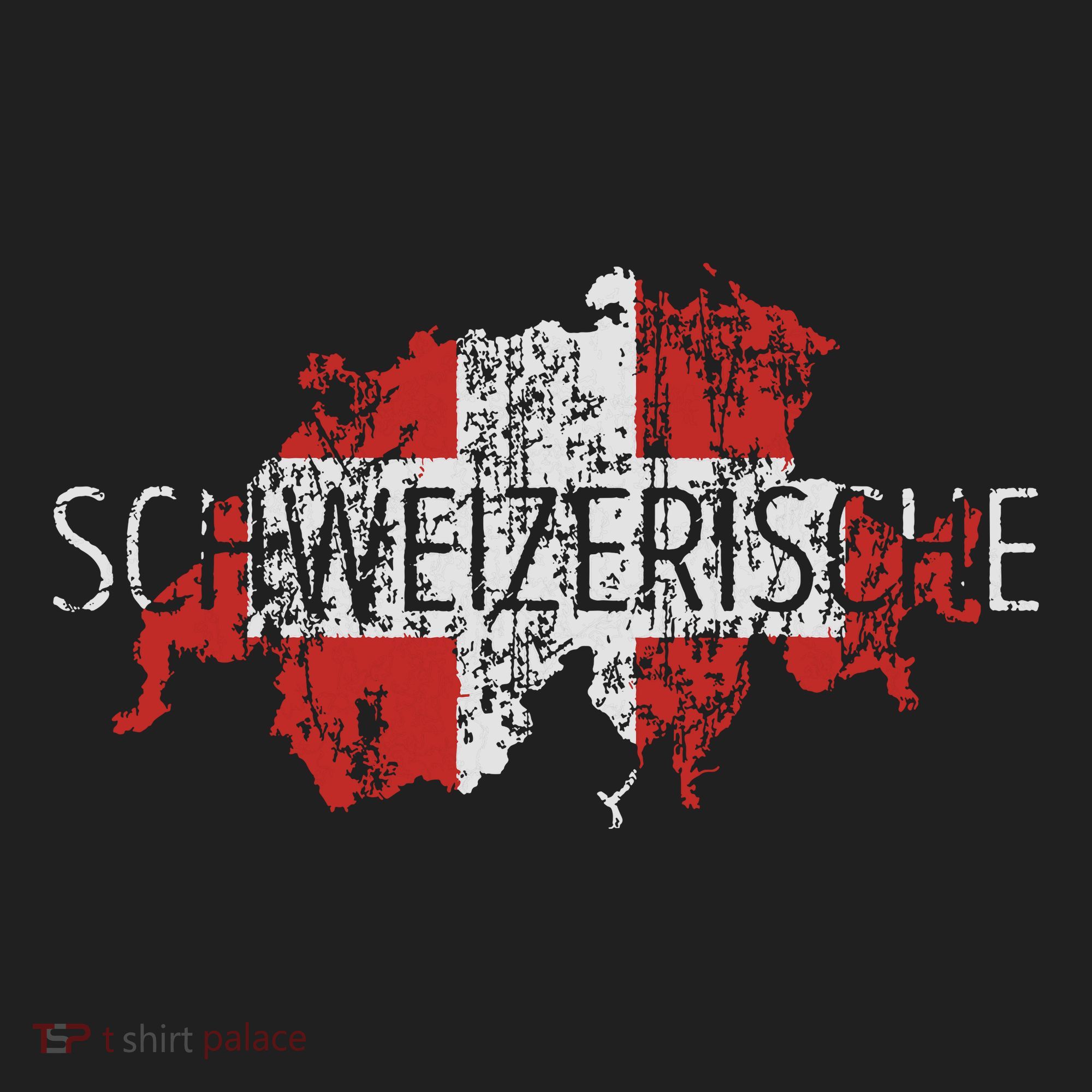 Switzerland Map Flag Souvenir Distressed Schweizerische Hat