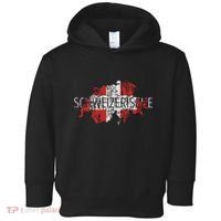 Switzerland Map Flag Souvenir Distressed Schweizerische Toddler Hoodie thumb 0