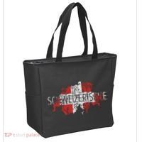 Switzerland Map Flag Souvenir Distressed Schweizerische Tote Bag thumb 2