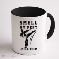 Smell My Feet Funny Taekwondo Coffee Mug thumb 1