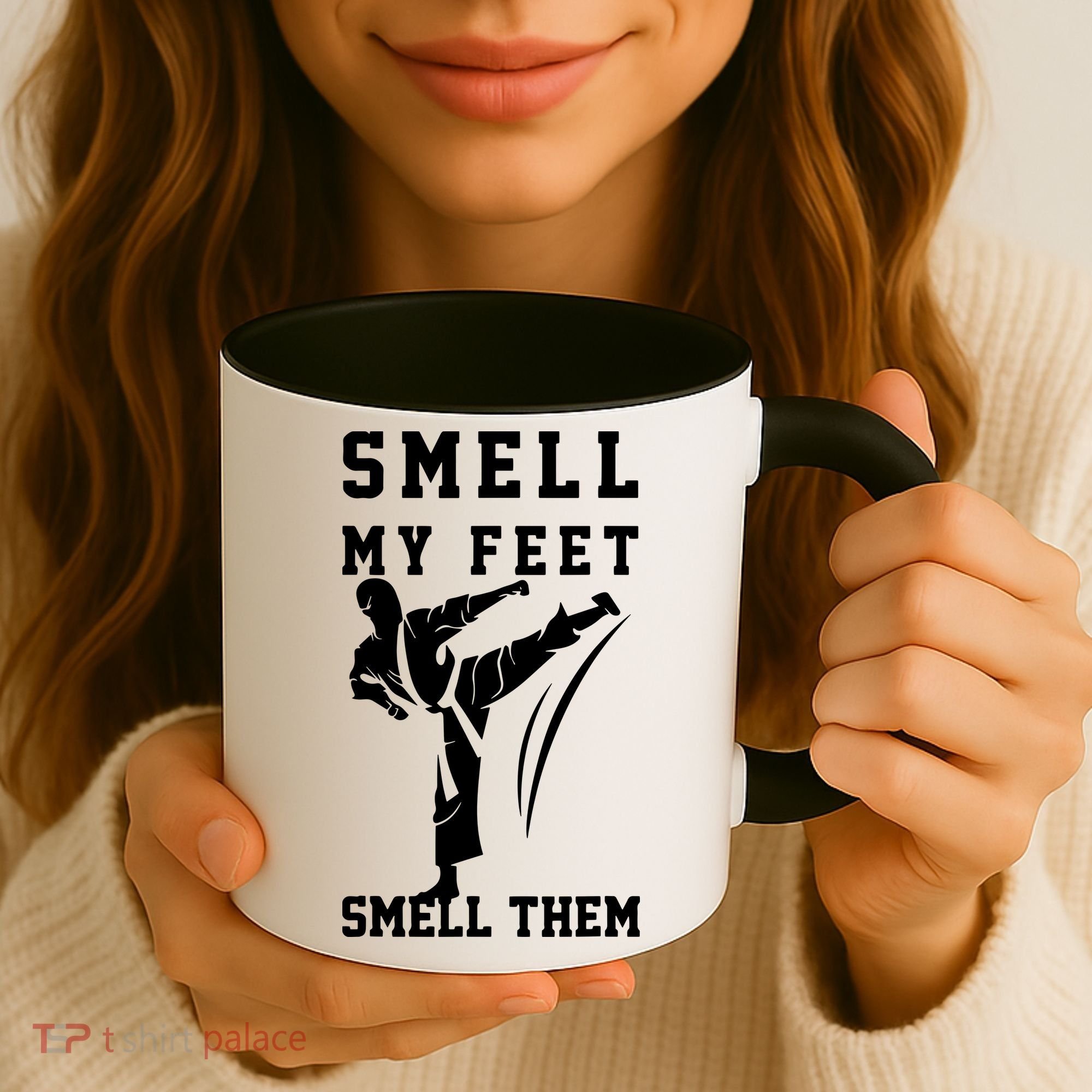 Smell My Feet Funny Taekwondo Coffee Mug