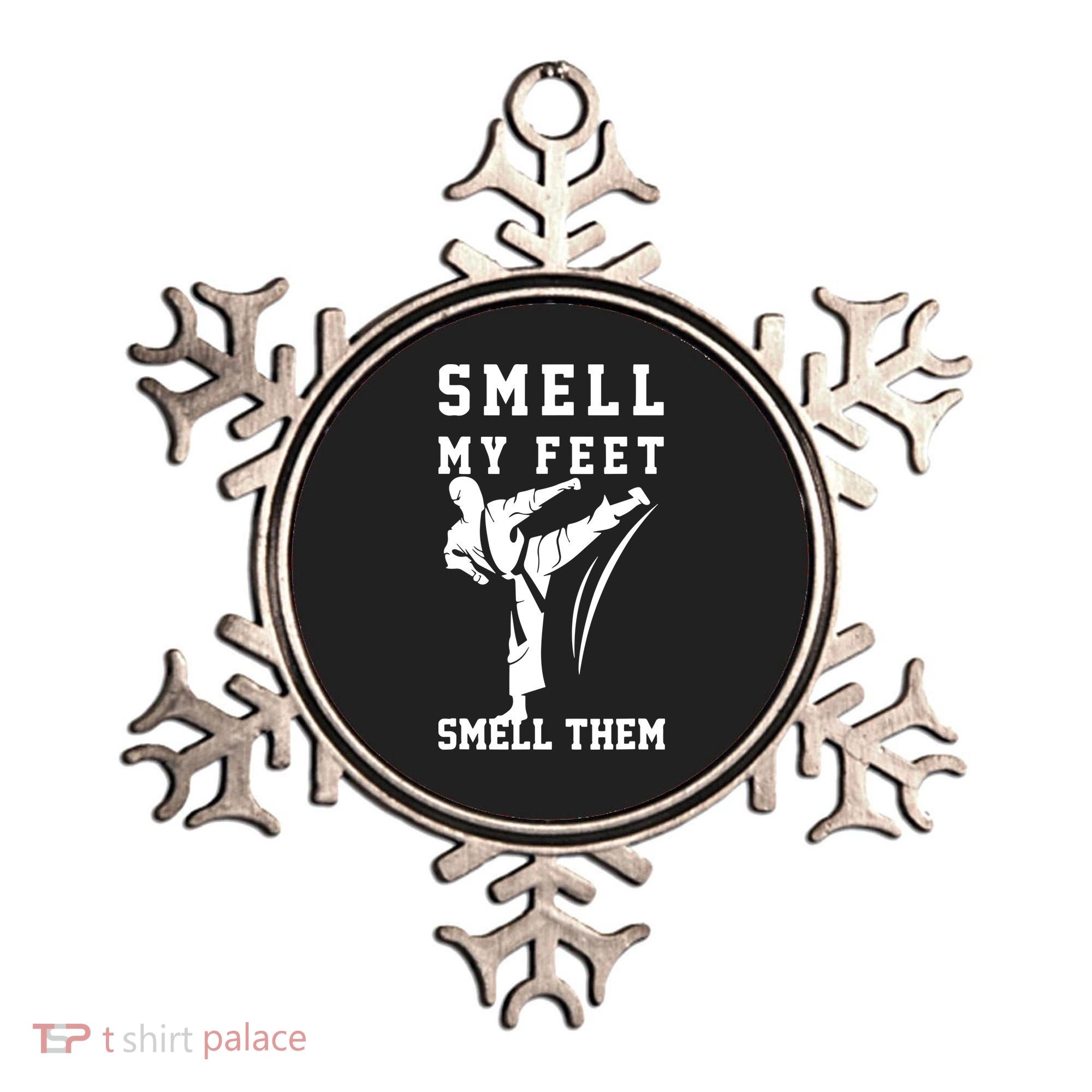 Smell My Feet Funny Taekwondo Ornament