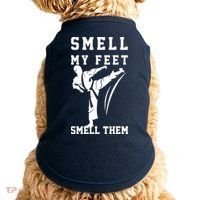 Smell My Feet Funny Taekwondo Doggie Tank thumb 0