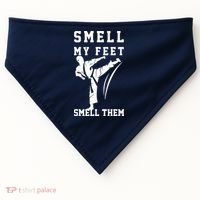 Smell My Feet Funny Taekwondo USA-Made Doggie Bandana thumb 0