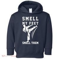 Smell My Feet Funny Taekwondo Toddler Hoodie thumb 0