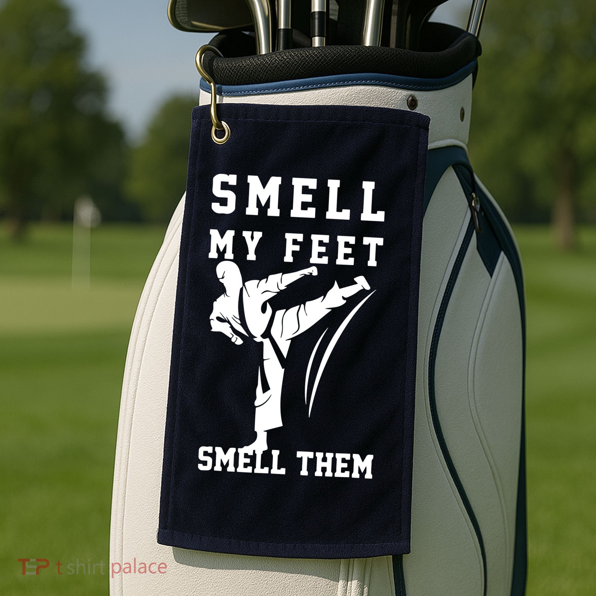 Smell My Feet Funny Taekwondo Golf Towel