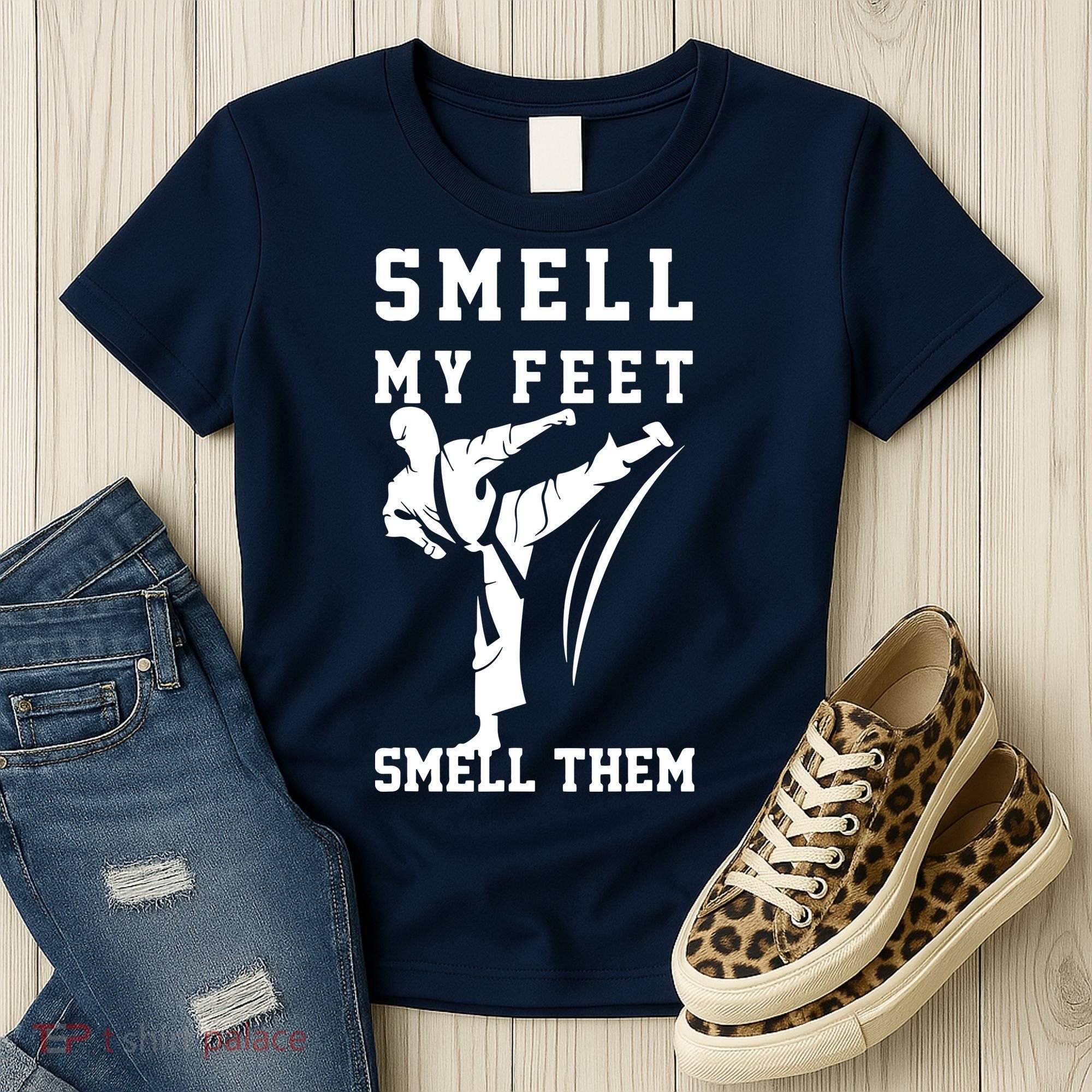 Smell My Feet Funny Taekwondo Women's T-Shirt