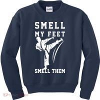 Smell My Feet Funny Taekwondo Kids Sweatshirt thumb 0