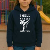 Smell My Feet Funny Taekwondo Kids Hoodie thumb 3