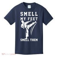 Smell My Feet Funny Taekwondo Kids T-Shirt thumb 0