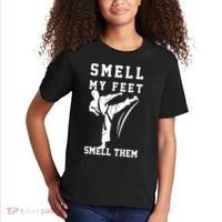Smell My Feet Funny Taekwondo Kids T-Shirt thumb 2