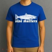 Size Matters Funny Fishing Fisher Funny Novelty Funny Gift T-Shirt thumb 3