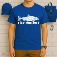 Size Matters Funny Fishing Fisher Funny Novelty Funny Gift T-Shirt thumb 6