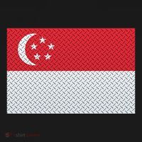 Singapore Metal Flag Shield Backpack thumb 2