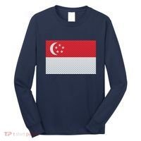 Singapore Metal Flag Shield Long Sleeve Shirt thumb 0