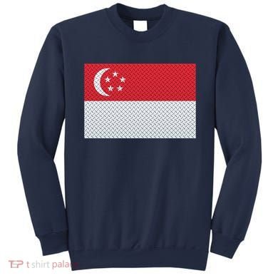 Singapore Metal Flag Shield Sweatshirt