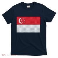 Singapore Metal Flag Shield T-Shirt thumb 0