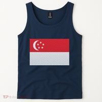 Singapore Metal Flag Shield Tank Top thumb 2