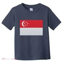 Singapore Metal Flag Shield Toddler T-Shirt thumb 0