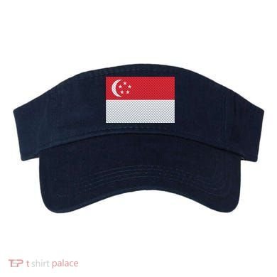 Singapore Metal Flag Shield Visor
