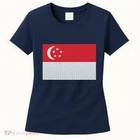 Singapore Metal Flag Shield Women's T-Shirt thumb 0