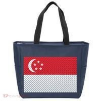 Singapore Metal Flag Shield Tote Bag thumb 0