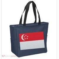 Singapore Metal Flag Shield Tote Bag thumb 2