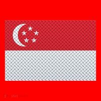 Singapore Metal Flag Shield Santa Hat thumb 1