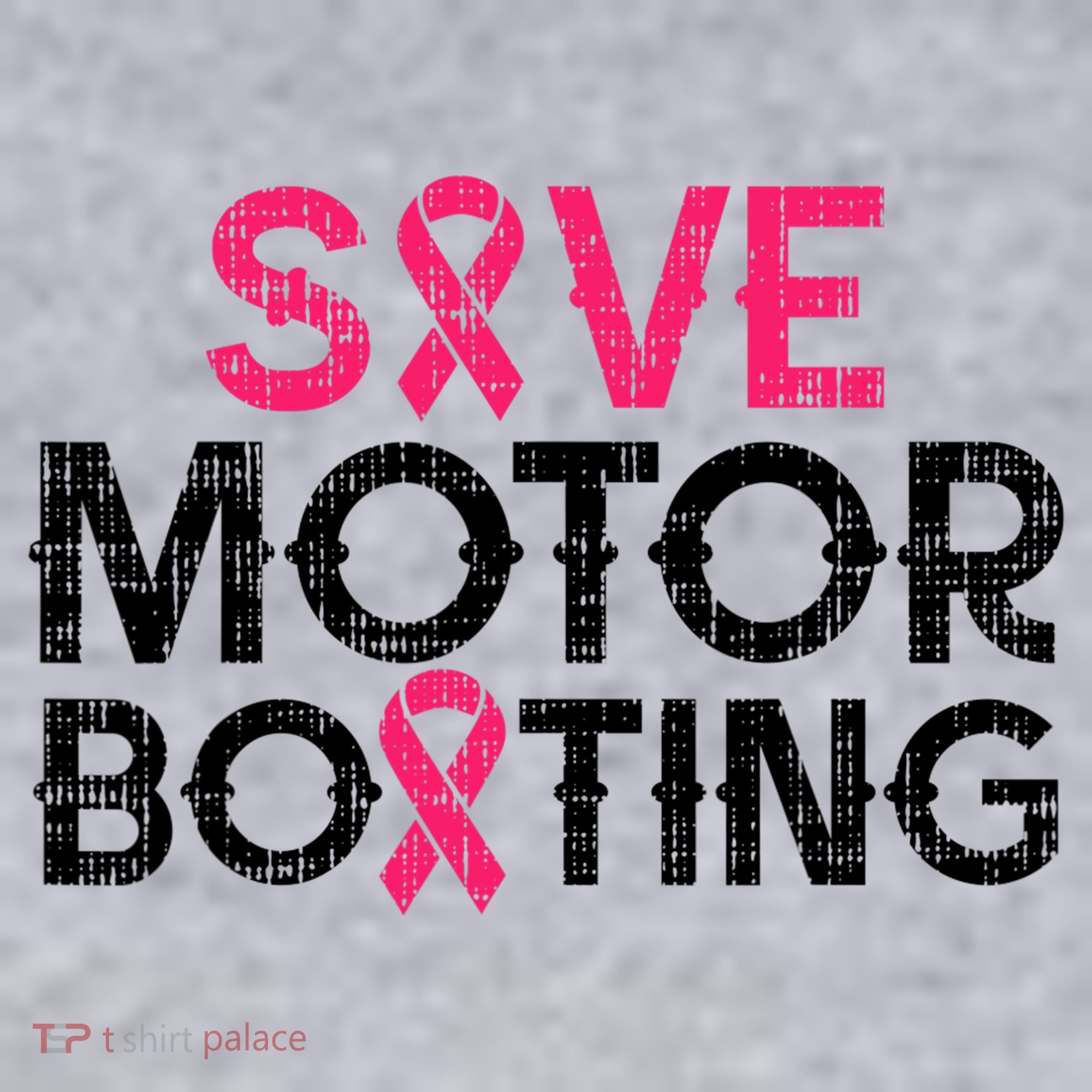 Save Motorboating Funny Pink Breast Cancer Awareness Support Women's Sweatshirt