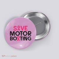Save Motorboating Funny Pink Breast Cancer Awareness Support Button thumb 0