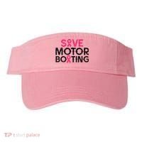 Save Motorboating Funny Pink Breast Cancer Awareness Support Visor thumb 0