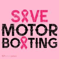 Save Motorboating Funny Pink Breast Cancer Awareness Support Kids Hoodie thumb 5