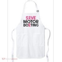 Save Motorboating Funny Pink Breast Cancer Awareness Support Apron thumb 0