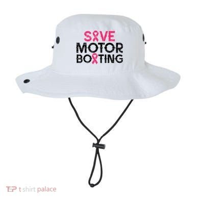 Save Motorboating Funny Pink Breast Cancer Awareness Support Bucket Hat