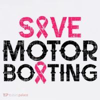 Save Motorboating Funny Pink Breast Cancer Awareness Support Women's Hoodie thumb 2