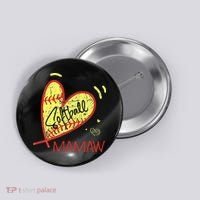 Softball Mamaw For Grandma  Mother's Day Button thumb 0