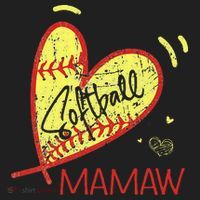 Softball Mamaw For Grandma  Mother's Day Tumbler thumb 3